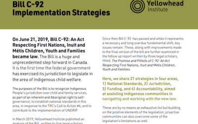 Bill C-92 Implementation Strategies Fact Sheet (Yellowhead Institute)