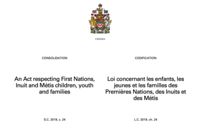 An Act respecting First Nations,Inuit and Métis children, youthand families